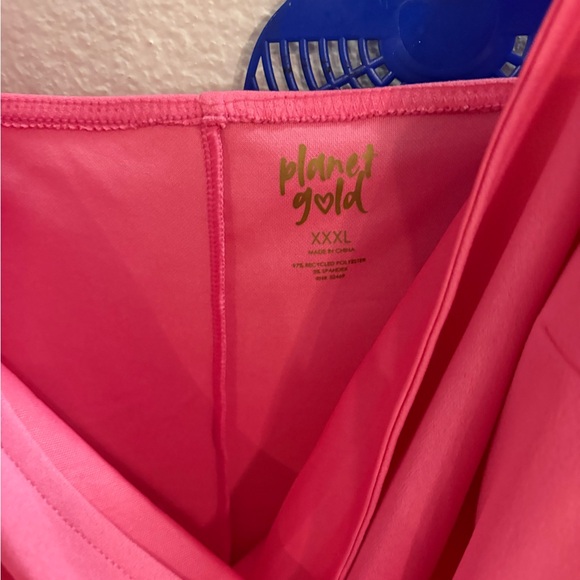 Planet Gold One Shoulder Pink Dress - Picture 3 of 5